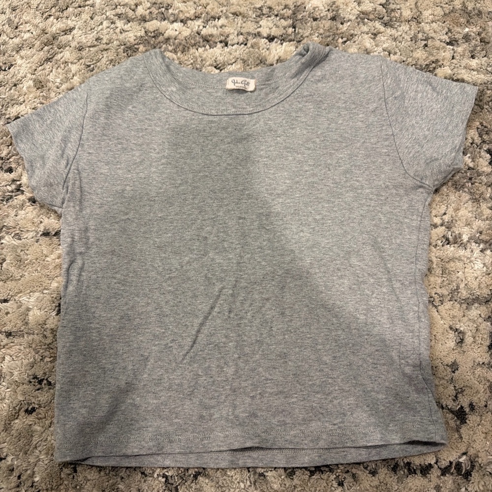 Brandy Melville Light Gray Tee